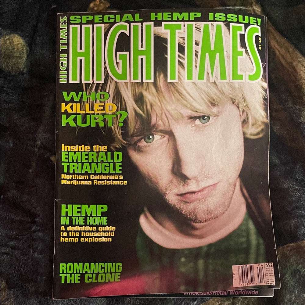 1996 High Times Magazine - Kurt Cobain, Nirvana